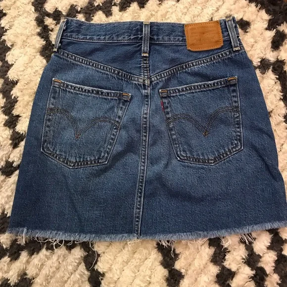 Levi's Blue Denim Midi Skirt - Picture 2 of 3